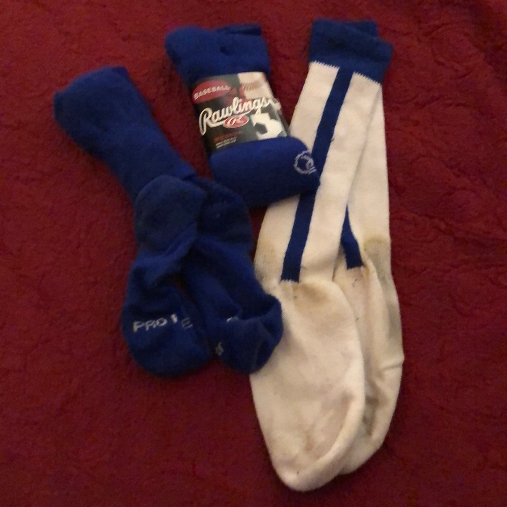 Youth baseball sock bundle of 3 plus batting helmet chin strap